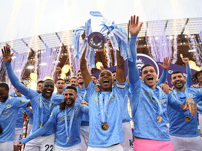 Tiền thưởng Ngoại hạng Anh 2020/21: Man City, MU bỏ túi bao nhiêu?